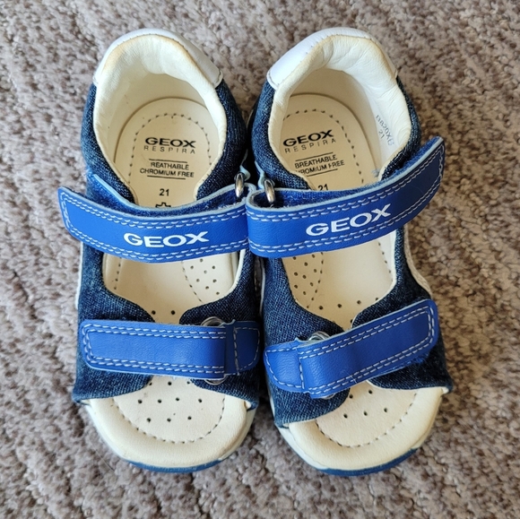 GEOX RESPIRA INFANT SANDALS SUPPORT FIRST STEPS BLUE RED EU 21 US 5.5 - Picture 14 of 14